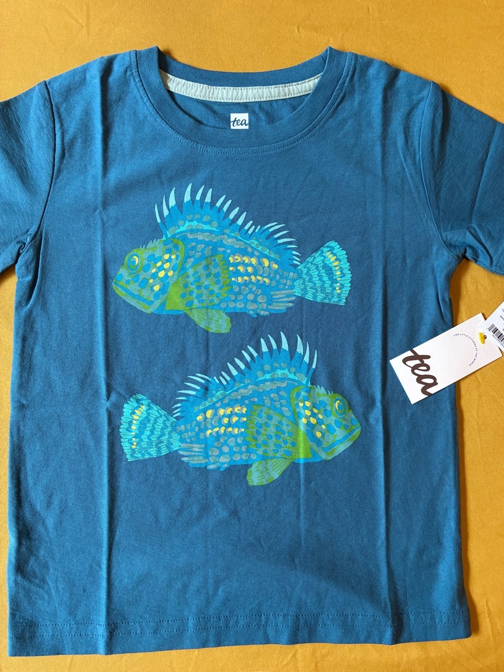 🐠🌊 Tea Collection Painted Scorpionfish Graphic Tee | 4T | NIP